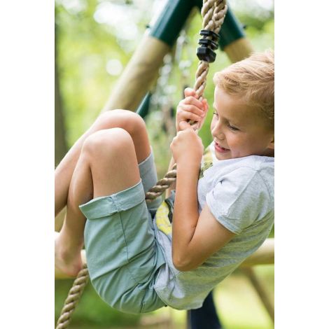 Complex de leagane cu cataratoare Gibbon, pentru 4 copii, din lemn tratat, PLUM 27012 - poza 5