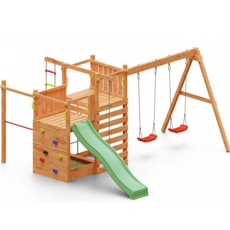 Complex joaca din lemn 5in1 Fungoo Climbing Star 3 - poza 1