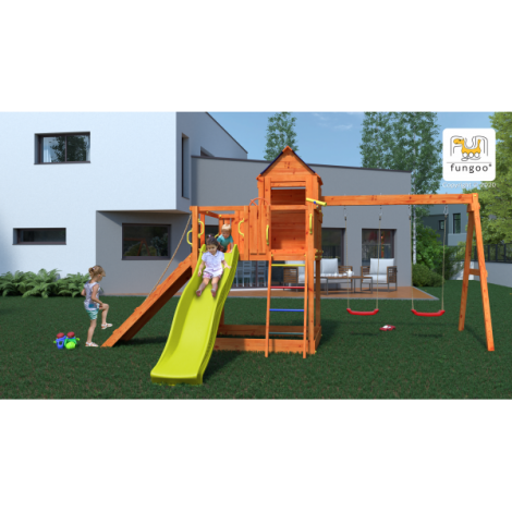 Complex joaca din lemn 7in1 Fungoo Treehouse - poza 3