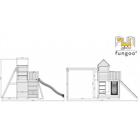 Complex joaca din lemn 7in1 Fungoo Treehouse - poza 5
