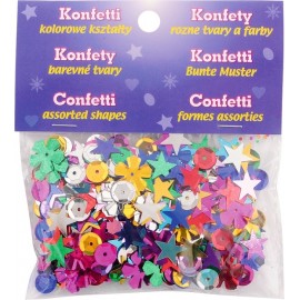 Confetti stralucitoare – mix forme colorate - poza 3