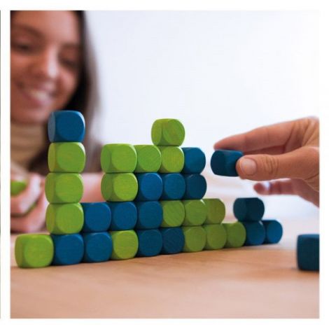 Connecting Cubes, joc de strategie din lemn, Milaniwood - poza 4