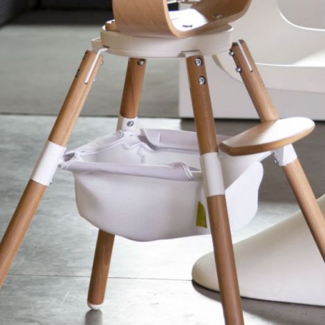 Cos accesorii pentru scaun de masa Childhome Evolu, Alb - poza 4