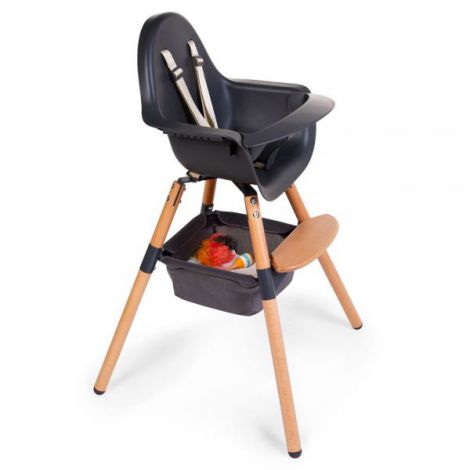 Cos accesorii pentru scaun de masa Childhome Evolu, Antracit - poza 2