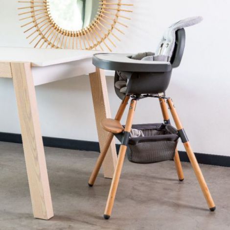 Cos accesorii pentru scaun de masa Childhome Evolu, Antracit - poza 5