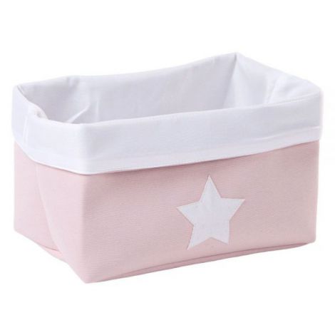 Cos depozitare panza Childhome 32x20x20 cm, Roz - poza 1