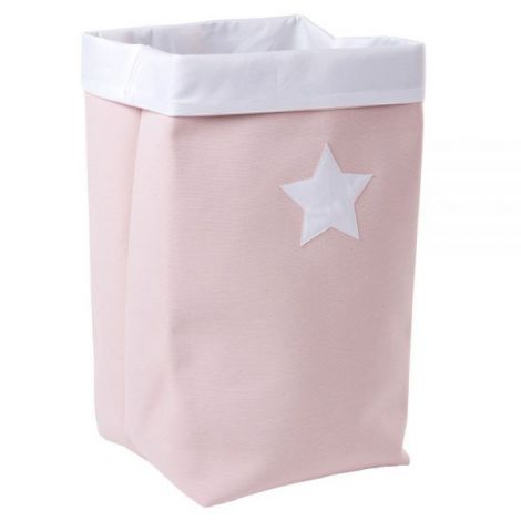Cos depozitare panza Childhome 32x32x60 cm, Roz - poza 1