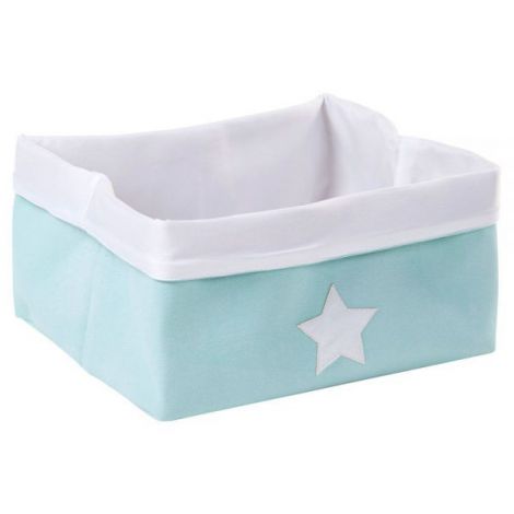 Cos depozitare panza Childhome 40x30x20 cm, Menta - poza 1