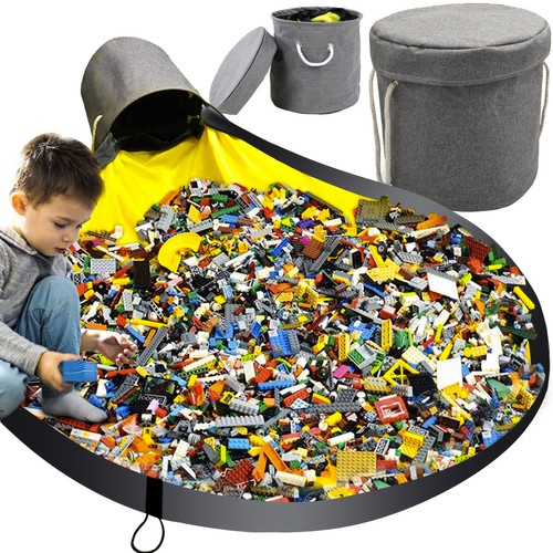 Cos Organizator 2 in 1 pentru Jucarii cu Covoras 135 cm , 20L, KRUZZEL