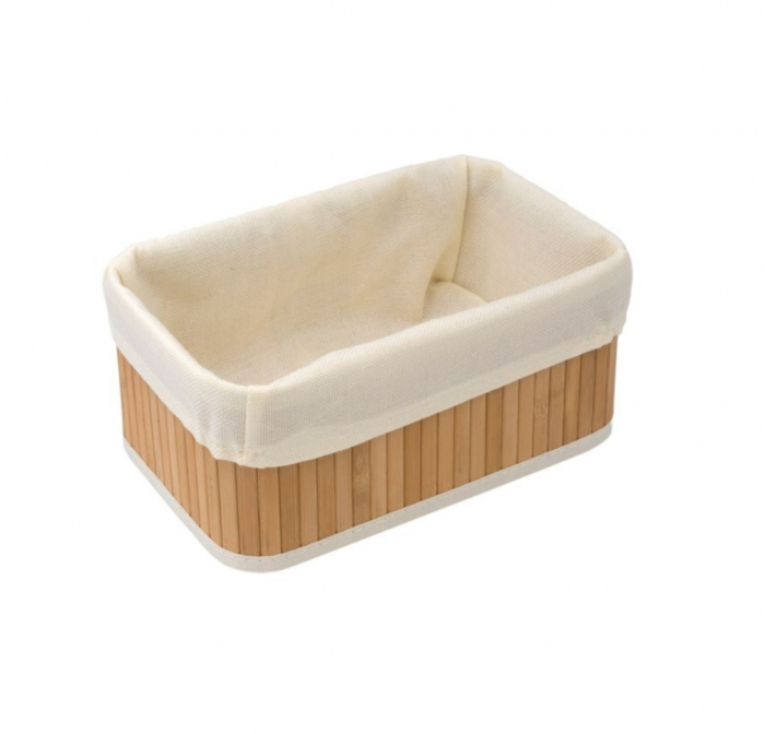 Cos pentru depozitarea obiectelor mici, Bambus, 27x17x11 cm