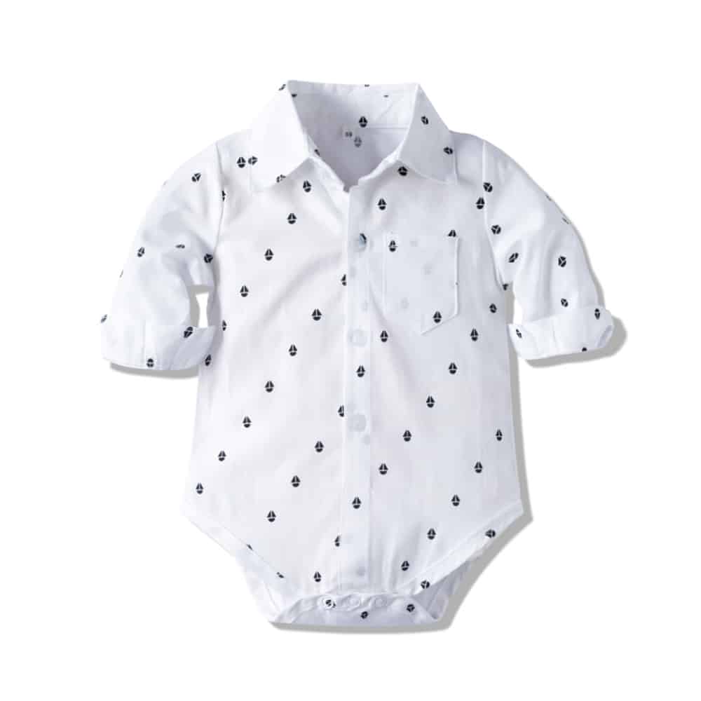 Costum Baieti Cu Bretele Matias - 9-12 luni - poza 4
