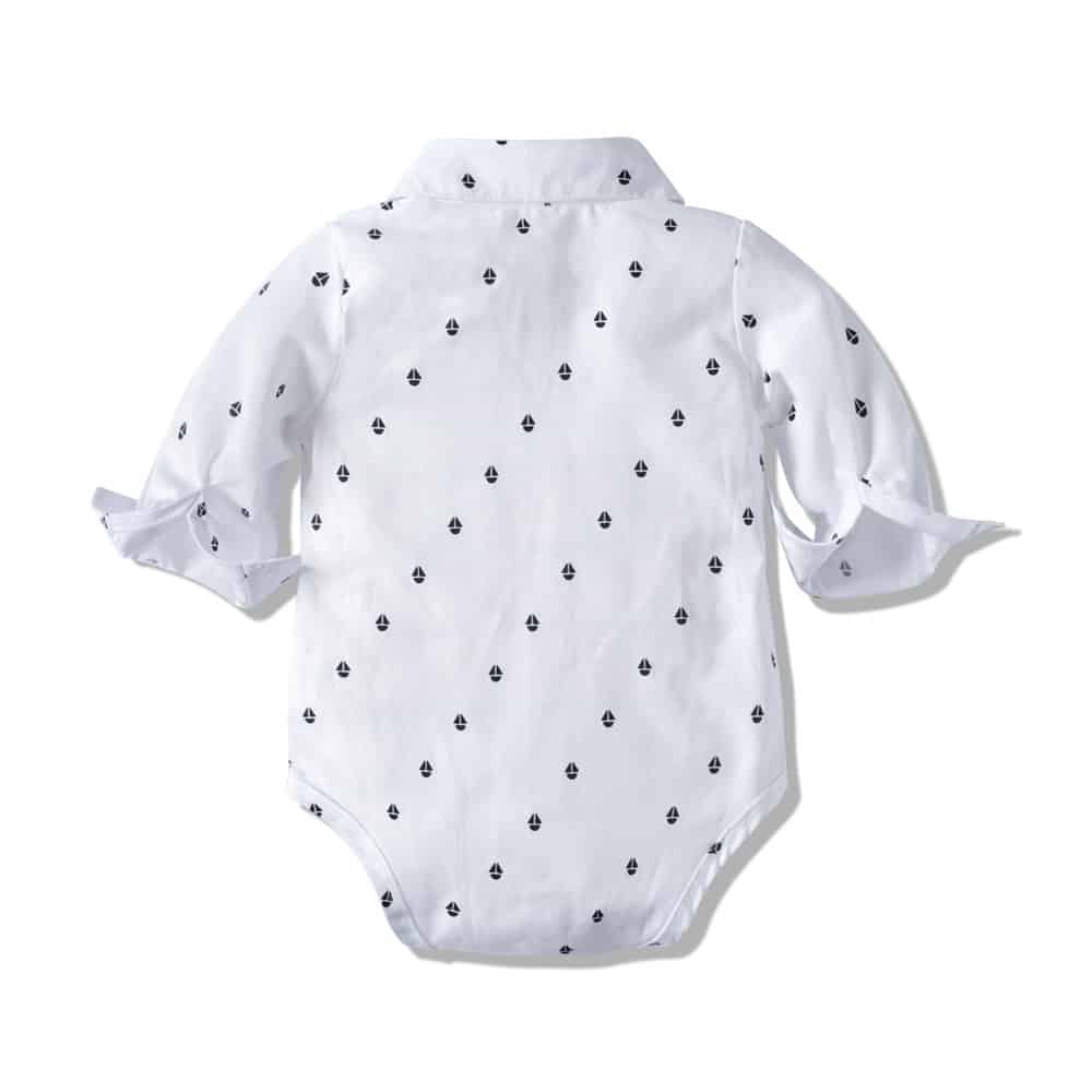 Costum Baieti Cu Bretele Matias - 9-12 luni - poza 5