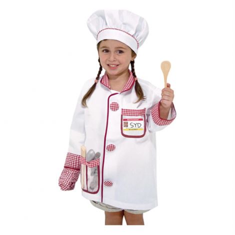 Costum carnaval copii Bucatar Sef cu accesorii Melissa and Doug 4838 - poza 1