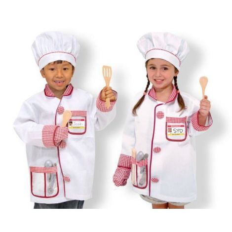 Costum carnaval copii Bucatar Sef cu accesorii Melissa and Doug 4838 - poza 3
