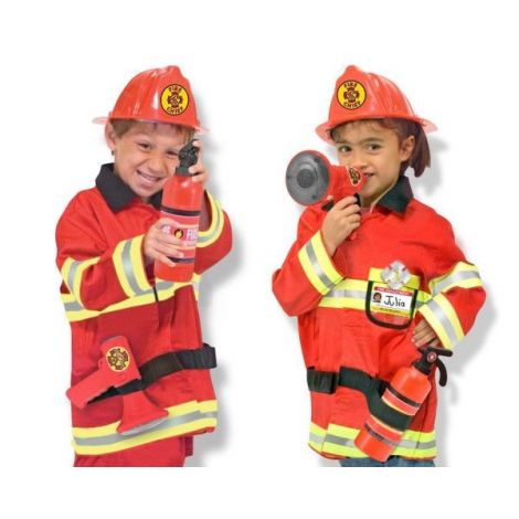 Costum carnaval copii Pompier Sef Melissa and Doug 4834 - poza 3
