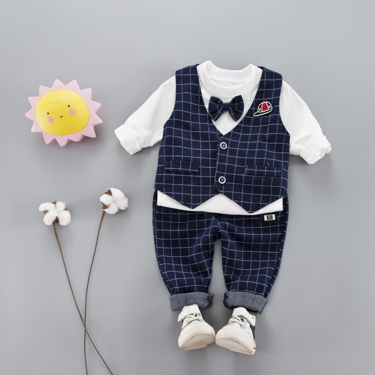 Costum Copii Casual Cap Bleumarin - 18-24 luni - poza 2