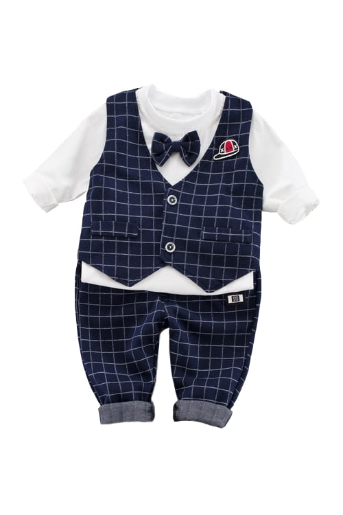 Costum Copii Casual Cap Bleumarin - 2-3 ani - poza 3