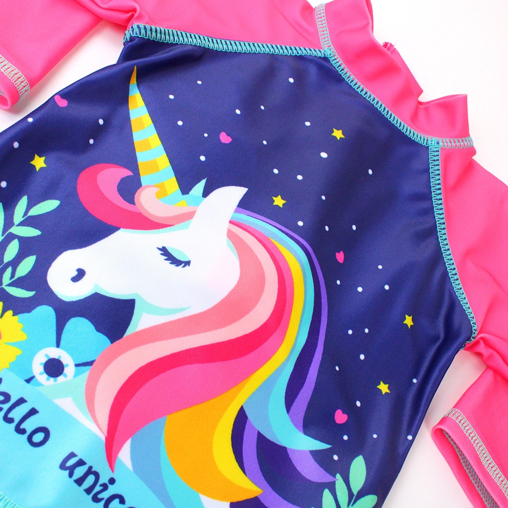 Costum de Baie Copii Unicorn - 18-24 luni - poza 2