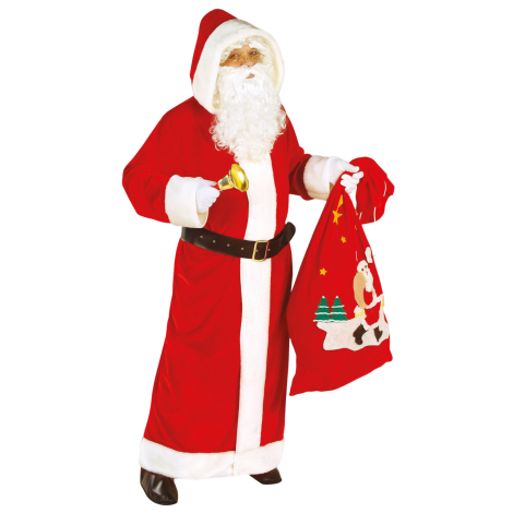 Costum de catifea Mos Craciun XL SUPER DELUXE SANTA CLAUS - poza 1