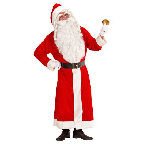 Costum de catifea Mos Craciun XL SUPER DELUXE SANTA CLAUS - poza 4