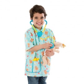 Costum de joaca si rol Asistenta medicala pediatrie – set complet cu papusa nou-nascut - poza 1