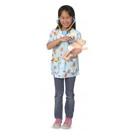 Costum de joaca si rol Asistenta medicala pediatrie – set complet cu papusa nou-nascut - poza 2