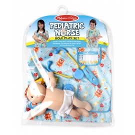 Costum de joaca si rol Asistenta medicala pediatrie – set complet cu papusa nou-nascut - poza 5