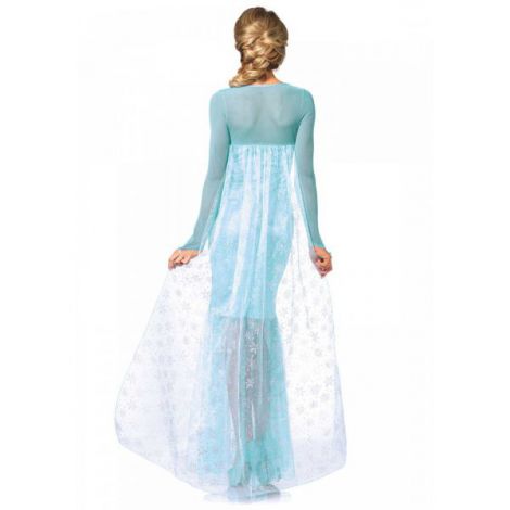 Costum elsa regina ghetii - marimea 158 cm - poza 2