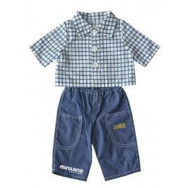 Costum jeans papusi 32 cm Miniland - poza 2