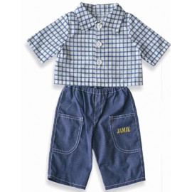 Costum jeans papusi 32 cm Miniland - poza 3