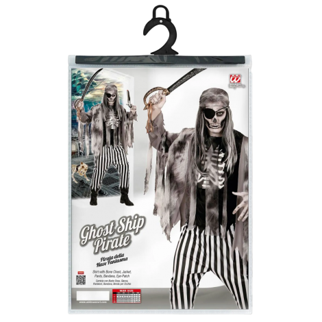 Costum pirat fantoma halloween, Widmann Italia 0581 - poza 2