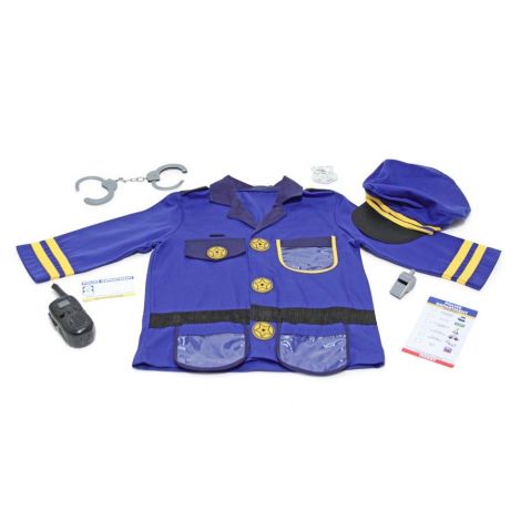 Costum politist pentru copii 3-6 ani, Ofiter de Politie Melissa and Doug 4835 - poza 2
