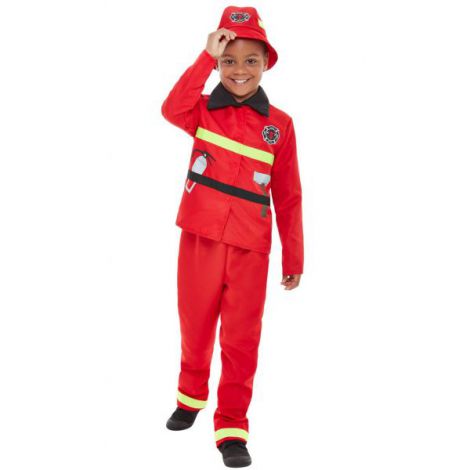 Costum pompier 3-4 ani - marimea 140 cm - poza 1