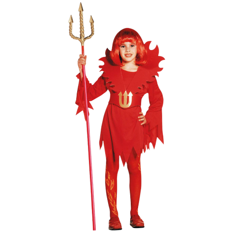 Costum rosu diavolita copii halloween - poza 1