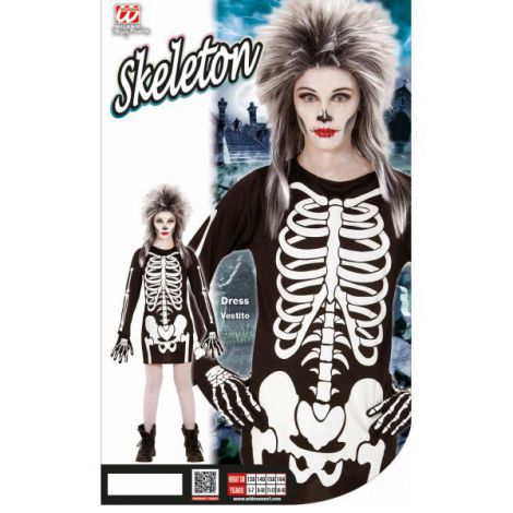 Costum schelet rochie halloween fetita - poza 2