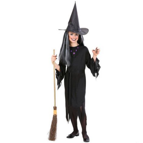 Costum vrajitoare copii halloween - poza 1