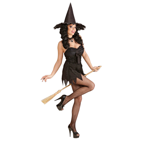Costum vrajitoare sexy neagra - poza 1