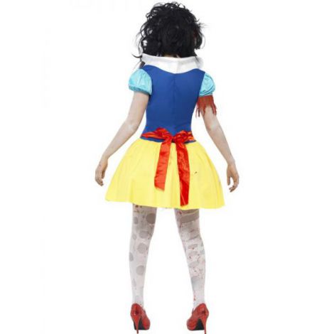 Costum zombie alba ca zapada halloween - poza 2
