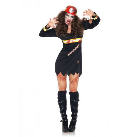 Costum zombie pompier sexy - poza 1