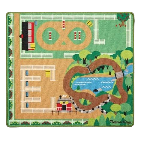 Covor de joaca Ferma calutilor - Melissa and Doug - poza 1