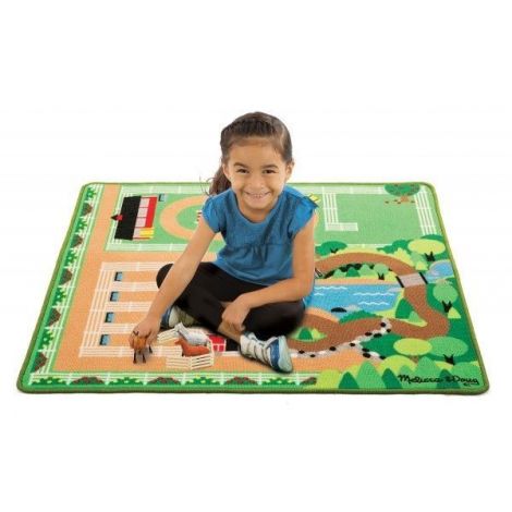 Covor de joaca Ferma calutilor - Melissa and Doug - poza 2