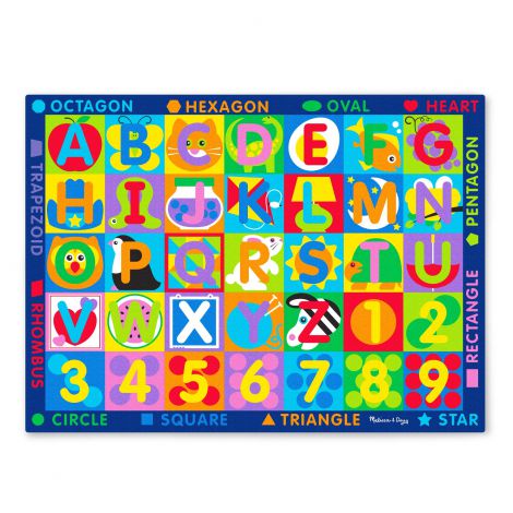 Covor de joaca Litere si forme geometrice - Melissa & Doug - poza 1
