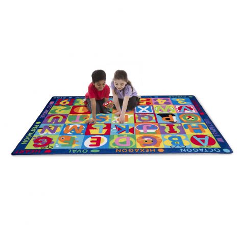 Covor de joaca Litere si forme geometrice - Melissa & Doug - poza 2
