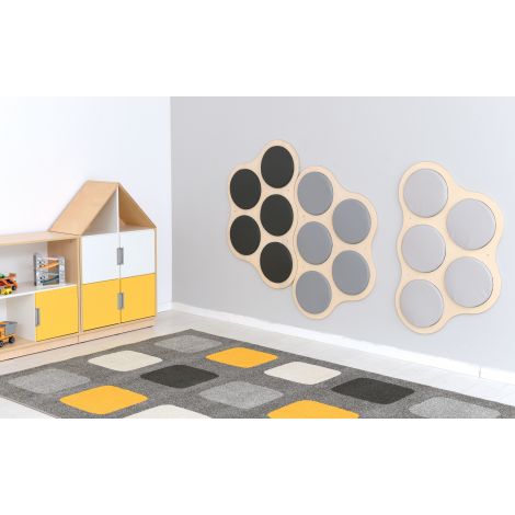 Covor de joaca pentru gradinita 2x3 m cu zone de sedere marcate pentru 15 copii - poza 4