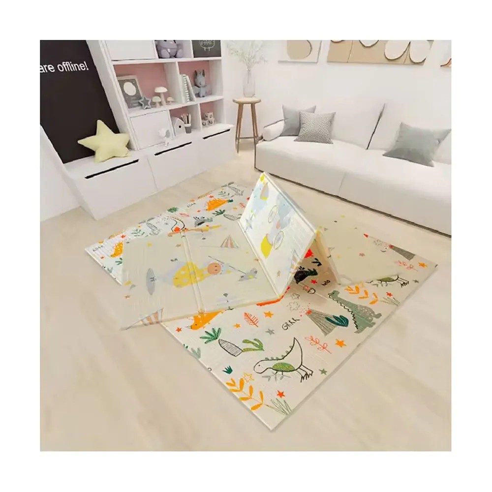 Covor de joaca termoizolant, pliabil, cu 2 fete din spuma 180x200x1cm - poza 1