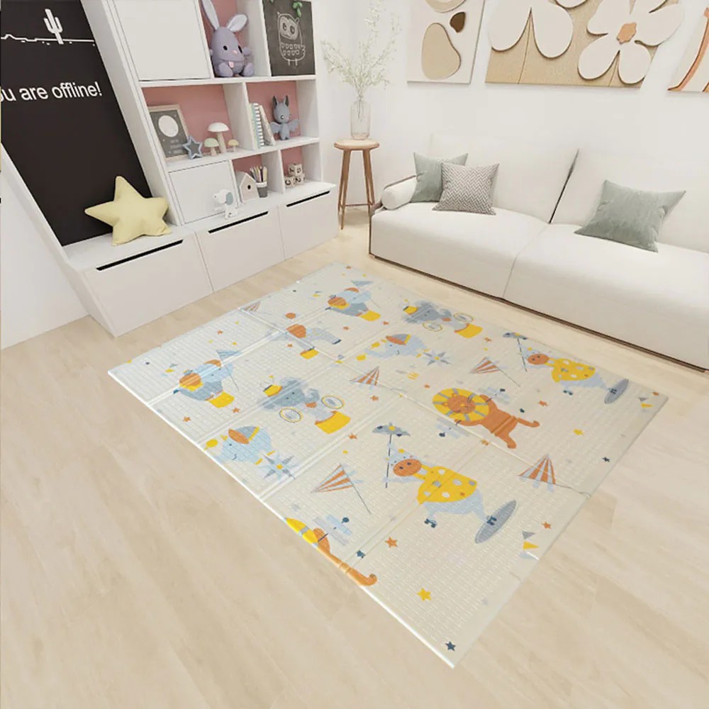Covor de joaca termoizolant, pliabil, cu 2 fete din spuma 180x200x1cm - poza 3