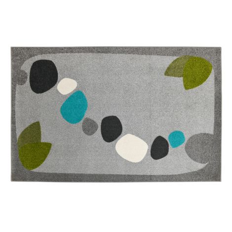 Covor dreptunghiular gri Flora, 3x4 m, gradinita, scoala - poza 1