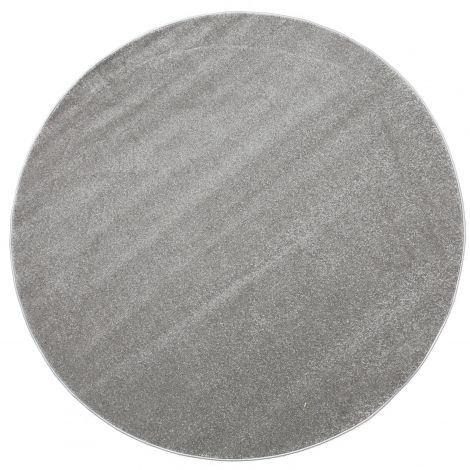 Covor ignifug rotund gri, diam 40 cm