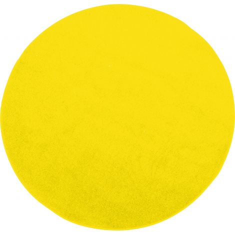 Covor monocrom rotund diametru 40 cm galben - poza 1