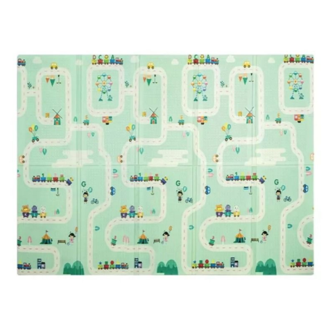 COVOR PLIABIL PREMIUM CU MARGINE TEXTILA UNICORN TRENULET - poza 3